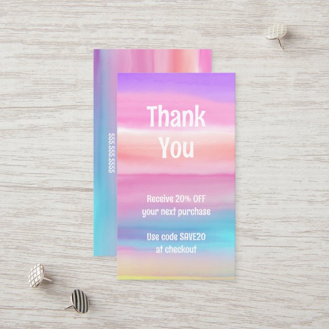 Rabattkort för vattenfärg (Fram/Back In Situ)