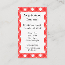 Rabattkupong för anpassningsbar Rött vitt inchecka Visitkort
