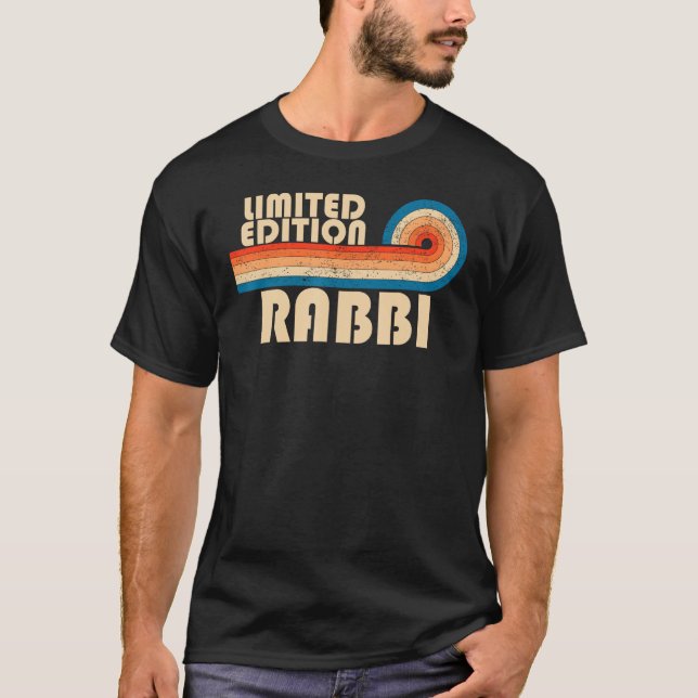 RABBI Funny Yrke för befattning Birthday Worker T Shirt (Framsida)