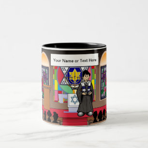 Rabbi - Male Tecknad by PrintedPerfection.com Coff Två-Tonad Mugg