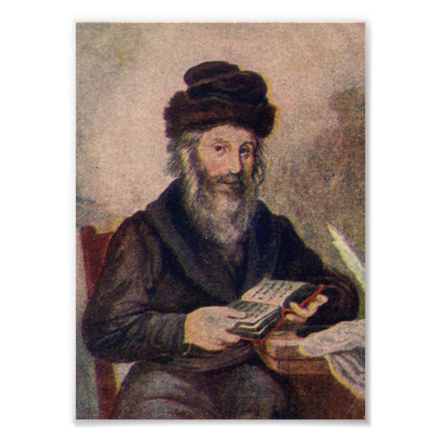 Rabbi Moses Sofer - Chasam Sofer Fototryck (Framsidan)