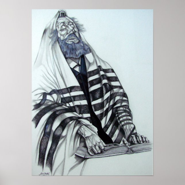 Rabbi Prays Poster (Framsidan)