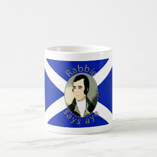 Rabbie bränner den skotska självständighetmugge kaffemugg