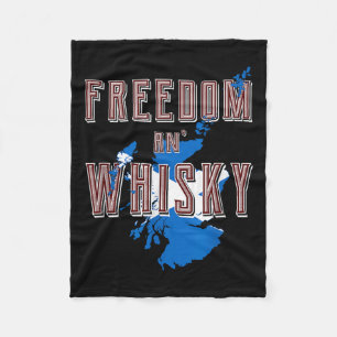 Rabbie Burns Quote Freedom Whisky Scottish Färg Fleecefilt