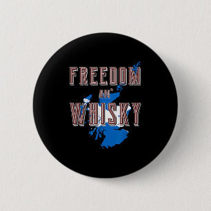 Rabbie Burns Quote Freedom Whisky Scottish Färg Knapp
