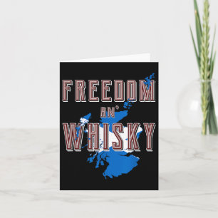 Rabbie Burns Quote Freedom Whisky Scottish Färg Kort