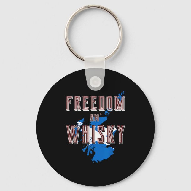Rabbie Burns Quote Freedom Whisky Scottish Färg Nyckelring (Framsida)