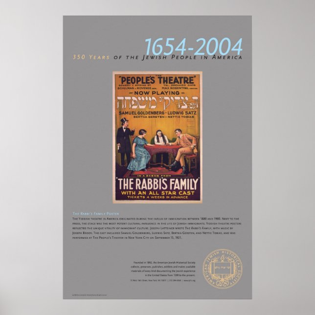 Rabbis familjeteater Poster (Framsidan)