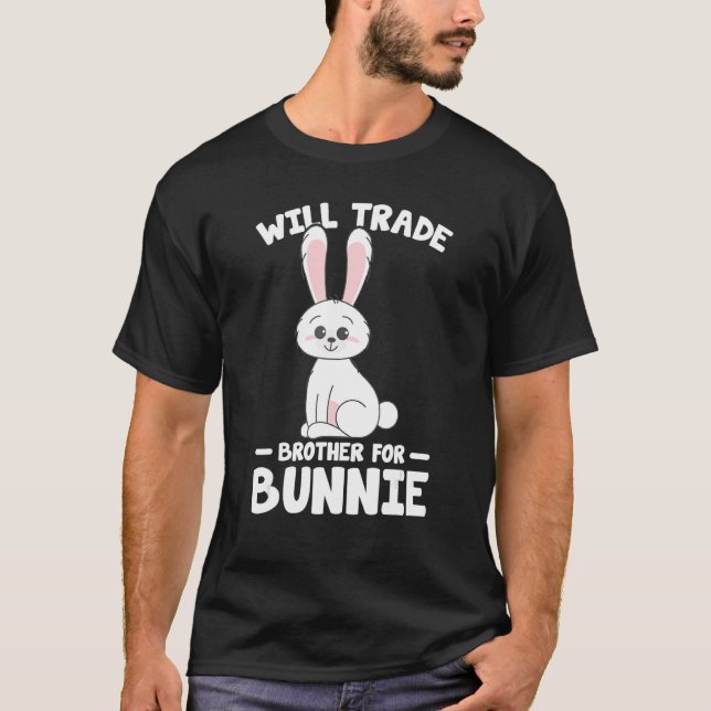 Rabbit Älskare Funny Bunnies kommer att göra hande T Shirt (Framsida)
