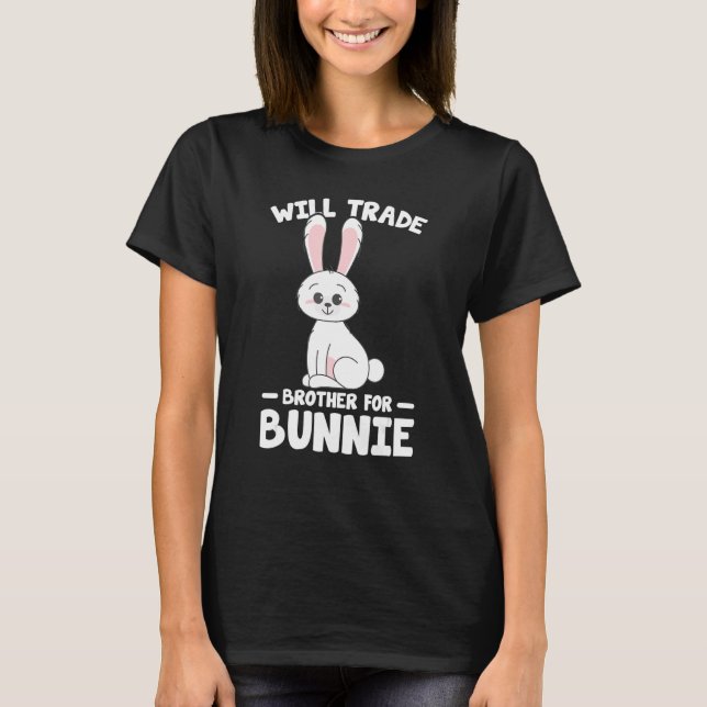 Rabbit Älskare Funny Bunnies kommer att göra hande T Shirt (Framsida)