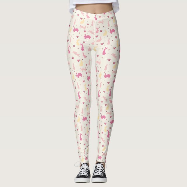 Rabbit Älskare Leggings (Framsida)