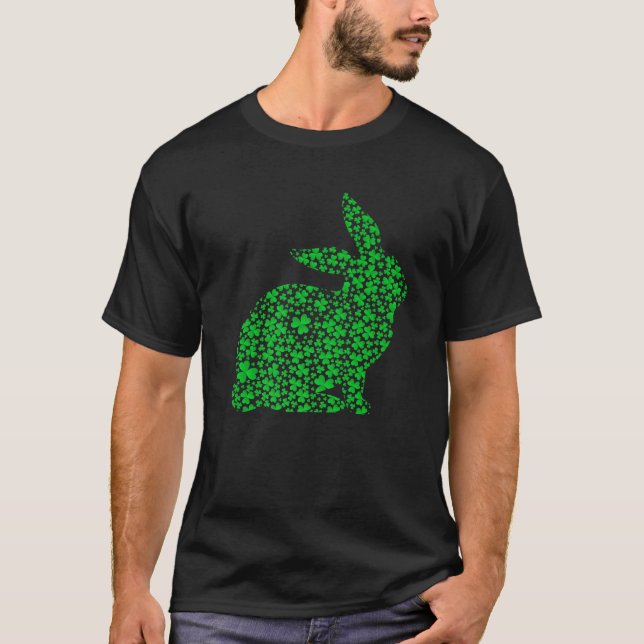 Rabbit Älskare Leprechaun Rabbit St. Patrick's Day T Shirt (Framsida)