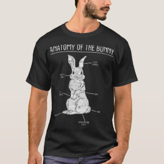 Rabbit Anatomy Bunny Älskare Animal Pet Owner Gift T Shirt
