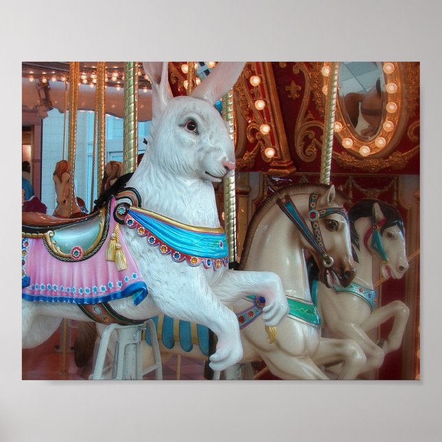 Rabbit and Horses Merry-Go-Round  Poster (Framsidan)
