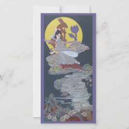 Rabbit and Moon Goddess Julkort