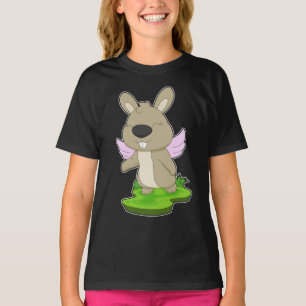 Rabbit Angel Angel vingar T Shirt