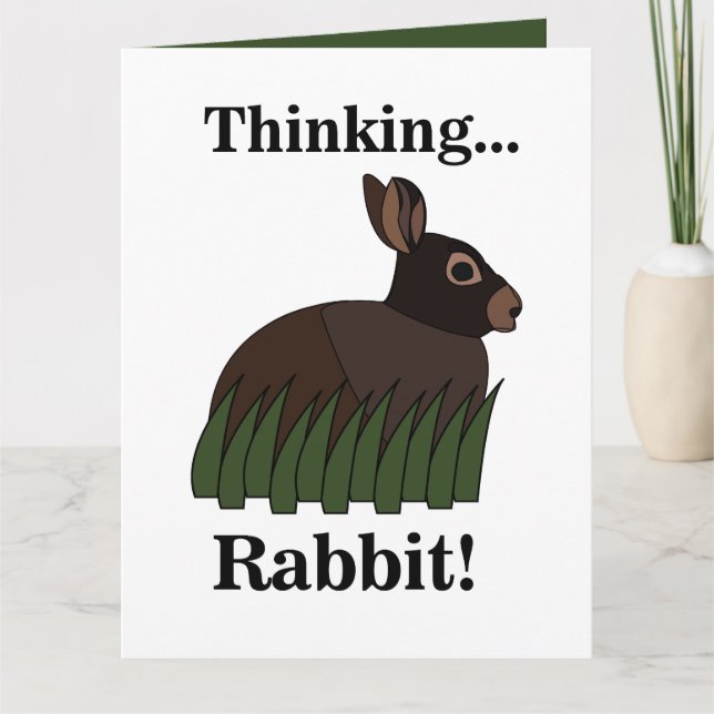 Rabbit Animal Cute Bunny Kort (Framsida)