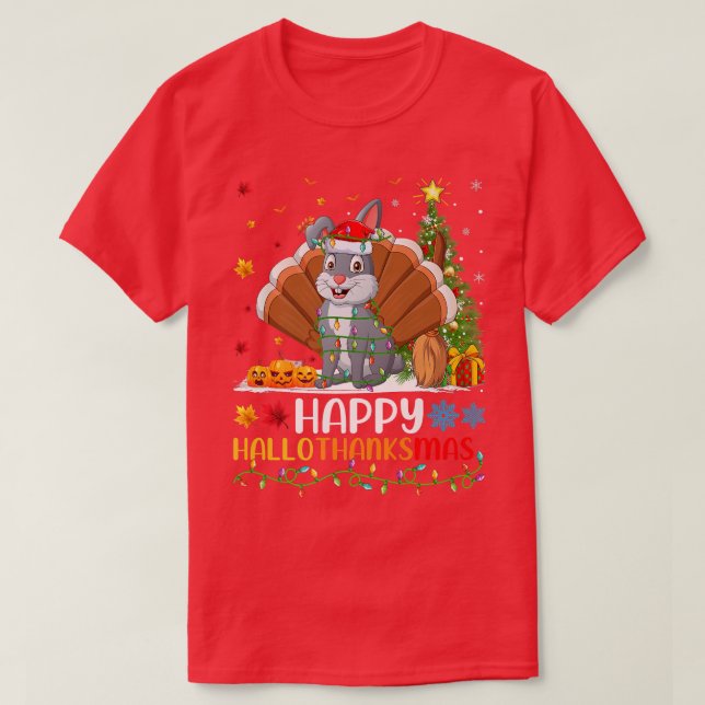 Rabbit Animal Lover Funny Lycklig Rabbit HelloTack T Shirt (Design framsida)