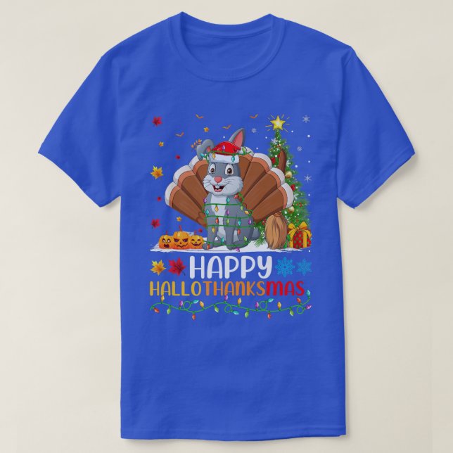 Rabbit Animal Lover Funny Lycklig Rabbit HelloTack T Shirt (Design framsida)