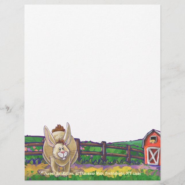 Rabbit Animal Parad skriver saker (Framsida)