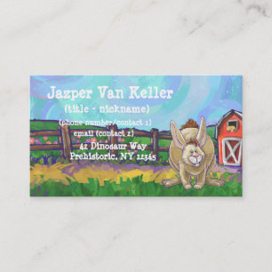 Rabbit Animal Parad skriver saker Visitkort