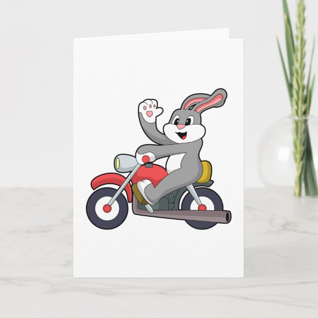 Rabbit as Biker with Motorcycle.PNG Kort (Framsida)