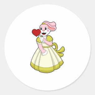 Rabbit as Bride with Wedding dress.PNG Runt Klistermärke