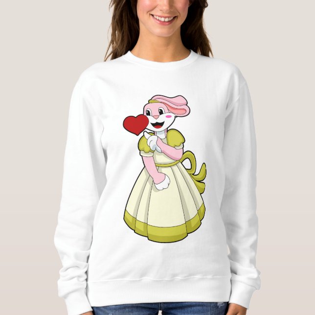 Rabbit as Bride with Wedding dress.PNG T Shirt (Framsida)