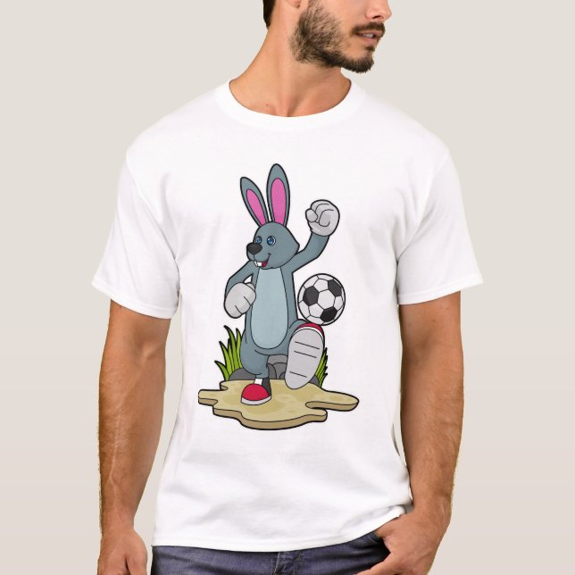 Rabbit as Soccer player with Soccer T Shirt (Framsida)