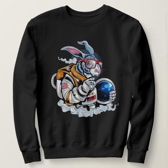 Rabbit Astronaut T Shirt (Design framsida)