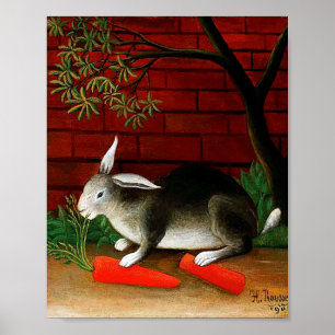 Rabbit av Henri Rousseau Poster