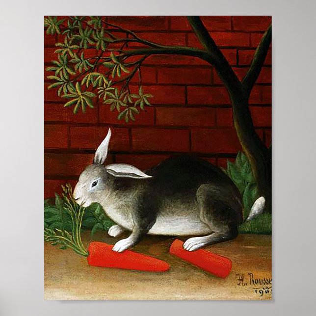 Rabbit av Henri Rousseau Poster (Framsidan)