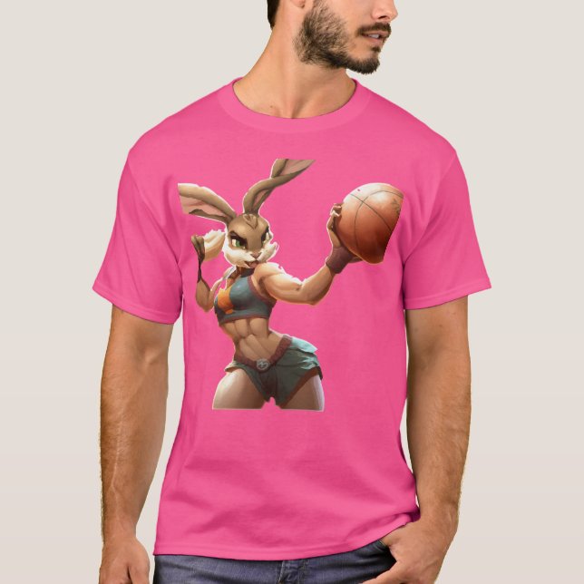 Rabbit Basketball T Shirt (Framsida)