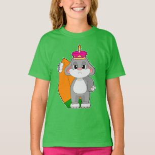 Rabbit Birthday Surfer T Shirt