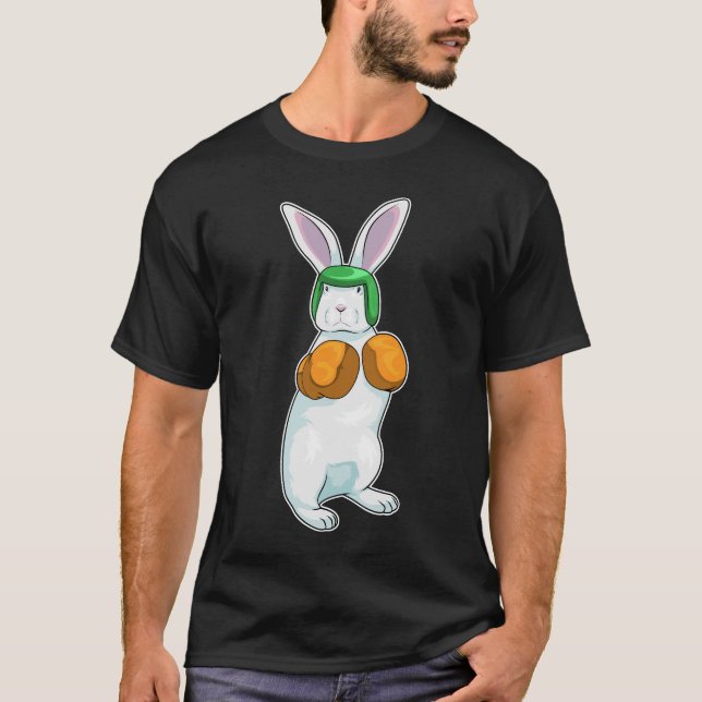 Rabbit Boxer Boxing handskar Boxing T Shirt (Framsida)