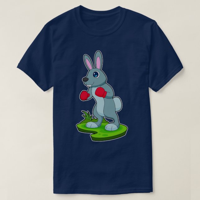 Rabbit Boxer Boxing handskar Boxing T Shirt (Design framsida)