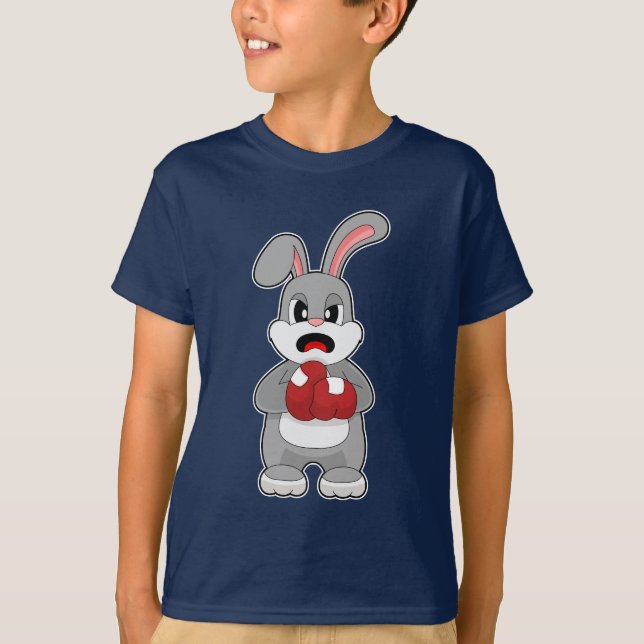 Rabbit Boxer Boxing handskar Boxing T Shirt (Framsida)