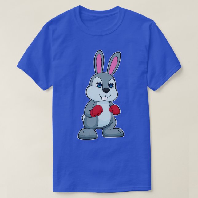 Rabbit Boxing Boxer Boxing handskar T Shirt (Design framsida)
