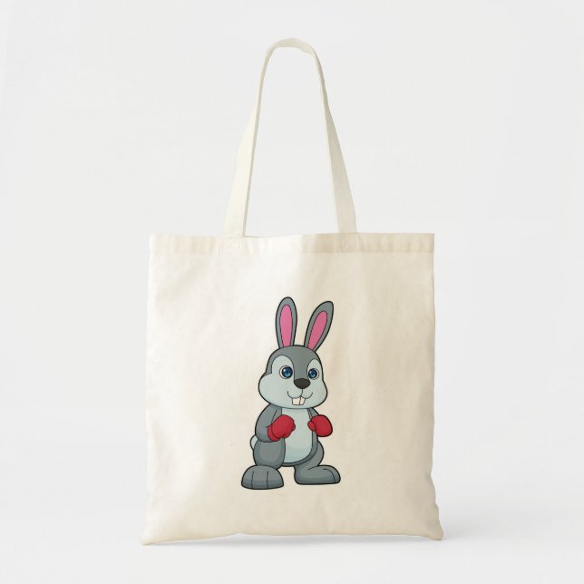 Rabbit Boxing Boxer Boxing handskar Tygkasse (Framsidan)