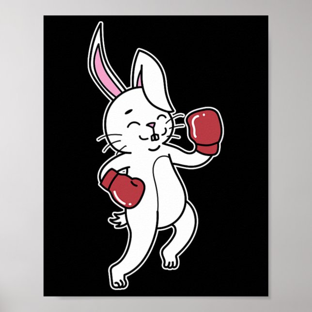 Rabbit Boxing Poster (Framsidan)