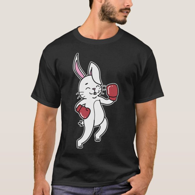 Rabbit Boxing T Shirt (Framsida)