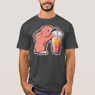 Rabbit Bubble Tea Aditable Kawaii Animal Cute Boba T Shirt