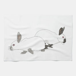 Rabbit Bunnies Kitchen Towel Kökshandduk