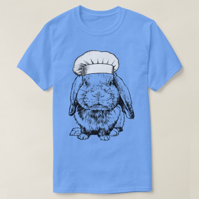 Rabbit Bunny Chef Funny Cooking CookT-Shirt T Shirt (Design framsida)