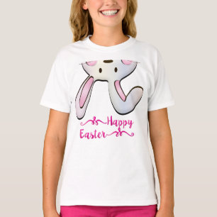 Rabbit Bunny vid Rosa Påsk  T Shirt