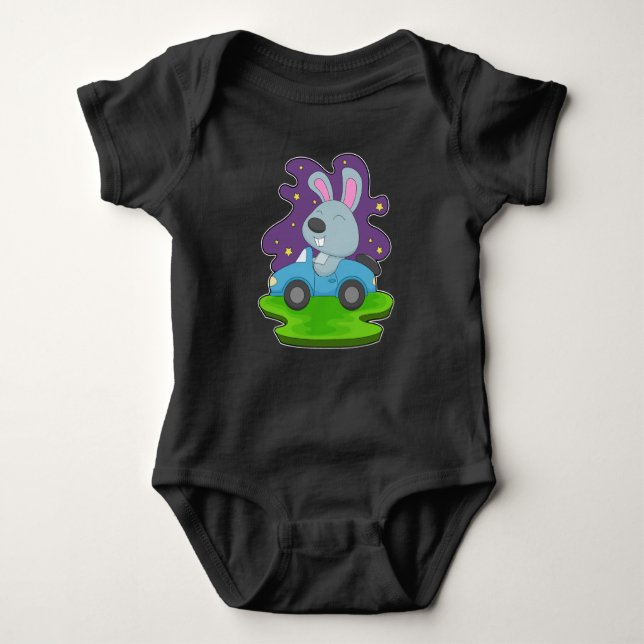 Rabbit Car T Shirt (Framsida)