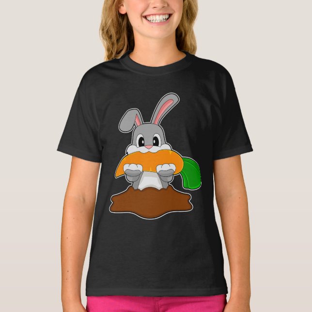 Rabbit Carrot T Shirt (Framsida)