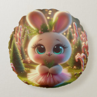 Rabbit Dam Rund Kudde