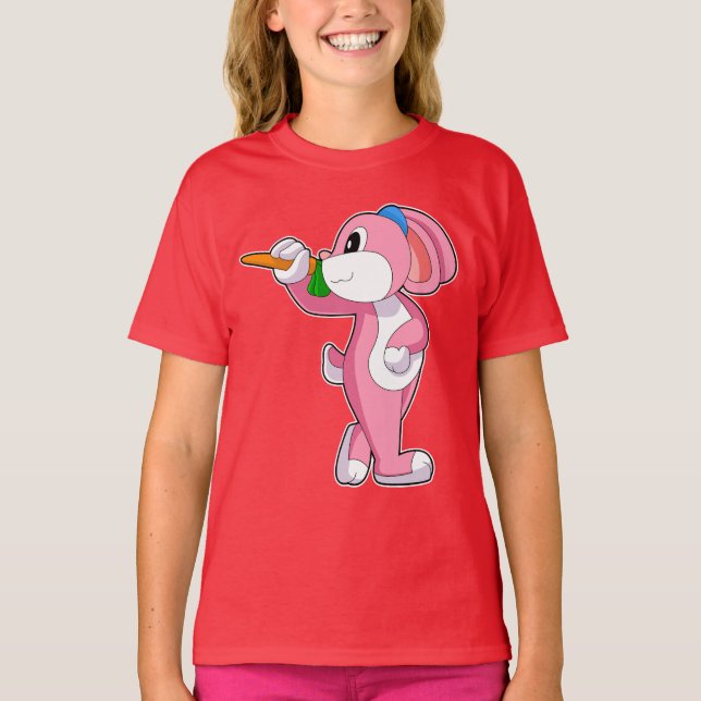 Rabbit Darts Dart T Shirt (Framsida)