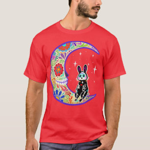 Rabbit Dia de Los Muertos Skeleton Sugar Skull T-S T Shirt